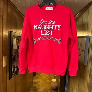 Wound Up Red Crewneck Sweatshirt